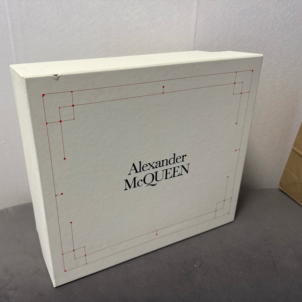 Alexander McQueen empty gift boot box 15.5”x13.5”x6”.  With tissue.